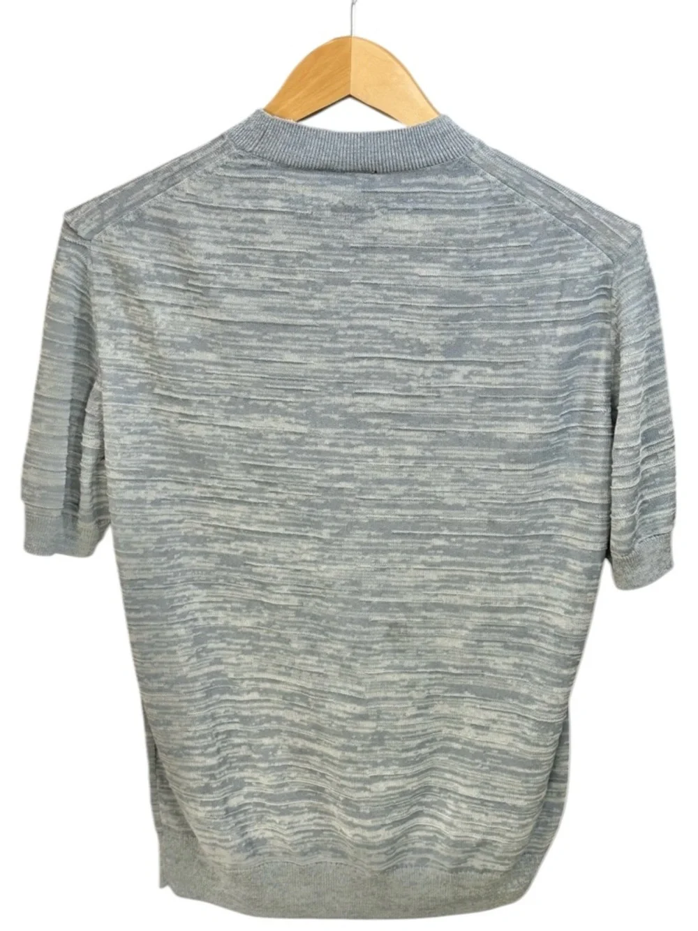 H&M Gray Heathered Short Sleeve Knit Top - Picture 2 of 4